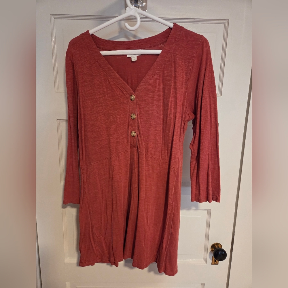 J. Jill Elliptical Slub-Knit Tunic